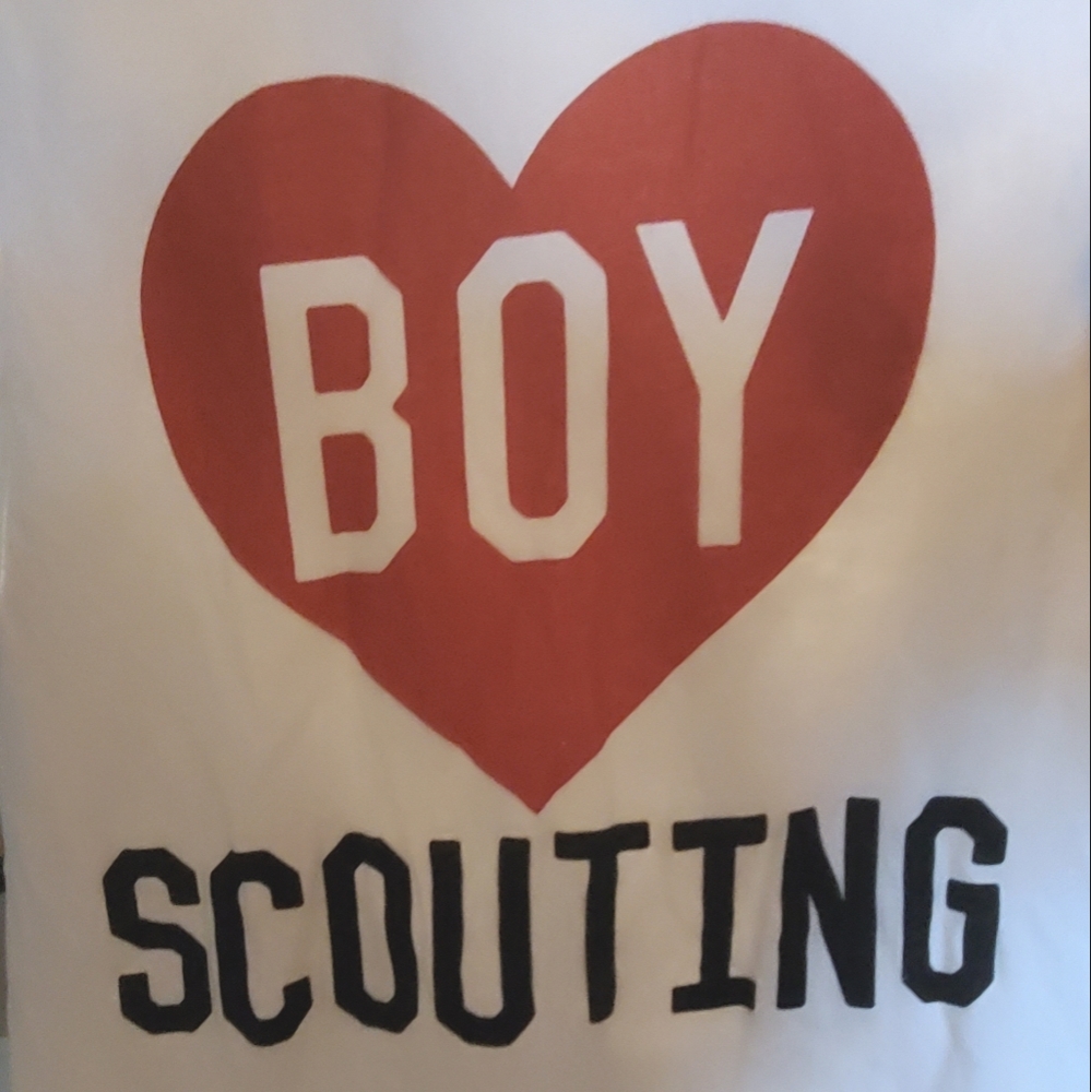 Boy Scouting White Crewneck